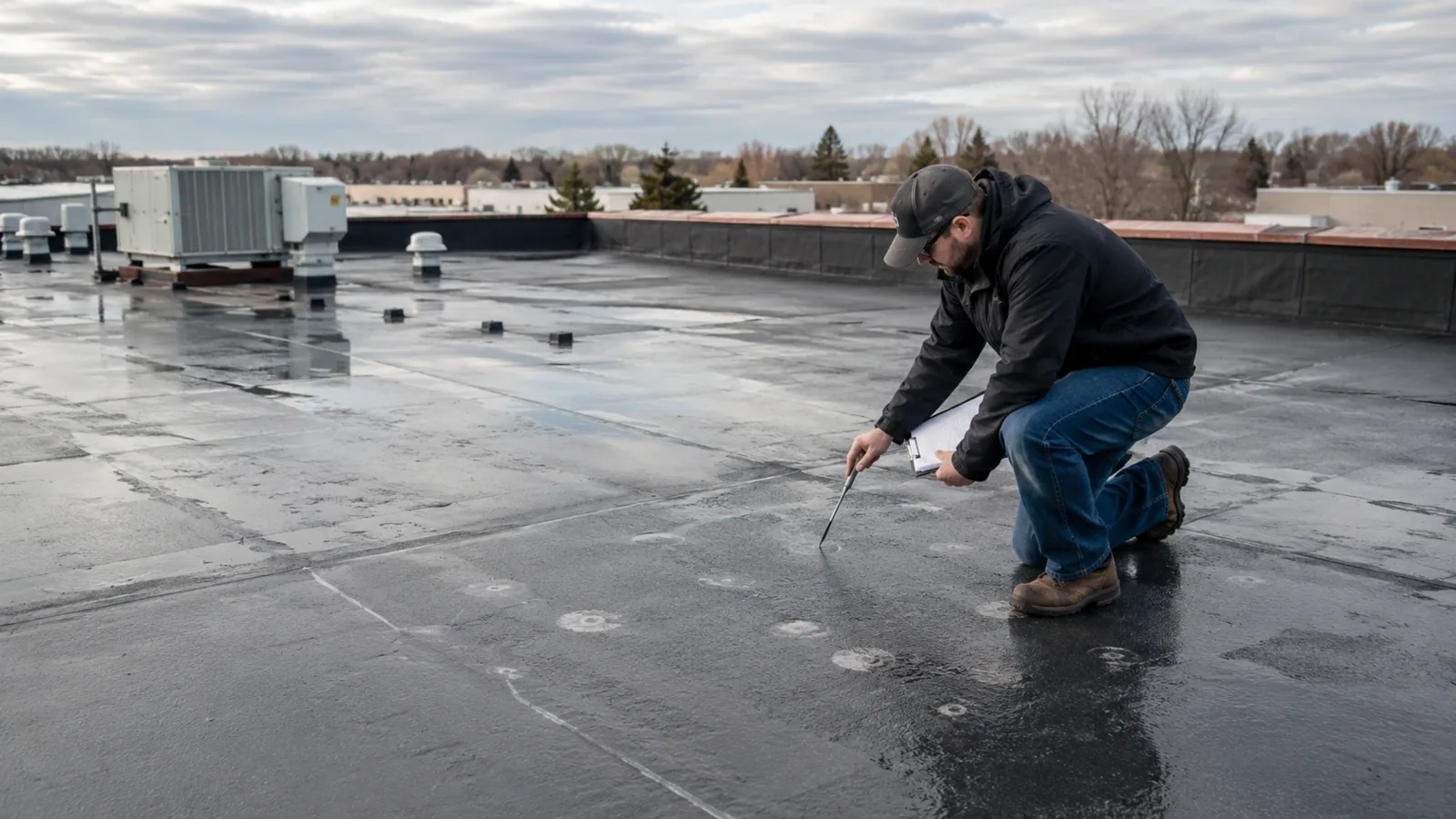 Roof damage repair in Plano
