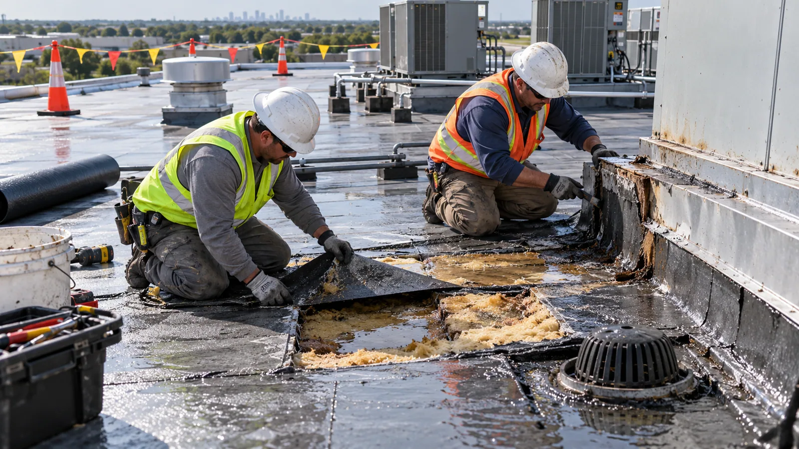 Roof Drains and Scuppers in Plano, TX